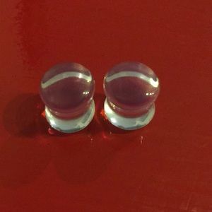 Clear acrylic plugs